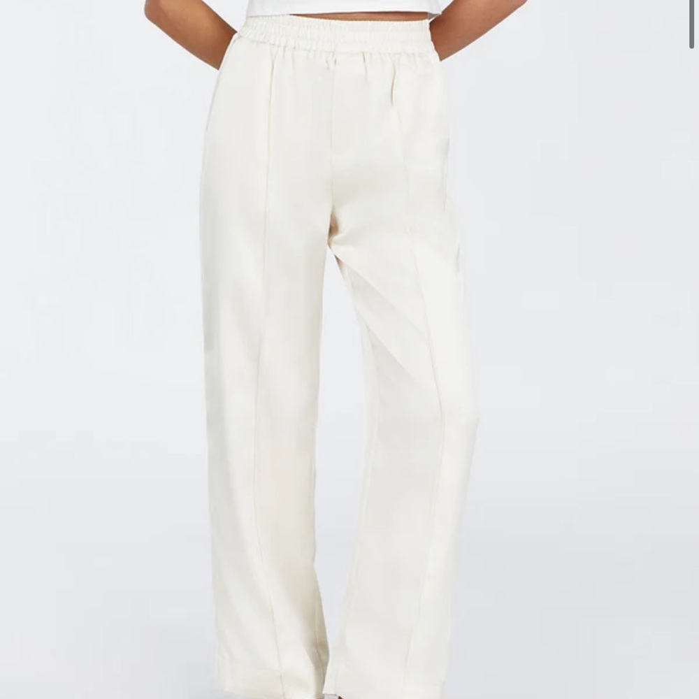 DISSH Cream Wide Leg Women's Pants